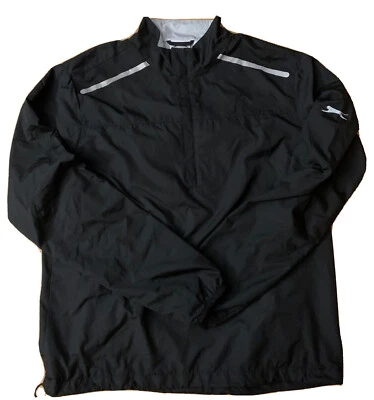Pulôver de golfe Slazenger masculino Tech quarto de zíper quebra-vento jaqueta leve - Imagem 1 de 4