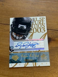 Upper Deck NFL SP Future Edition 2003 Signature Malaefou Mackenzie Carta Firmata - Foto 1 di 7