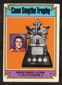 1974-75 Bernie Parent O-Pee-Chee Hockey Conn Smythe Flyers #251 - Picture 1 of 2