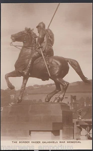 Scotland Postcard - The Border Raider, Galashiels War Memorial MB2059 - Picture 1 of 2