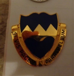 CREST,DI, 414TH INFANTRY REGIMENT, CLUTCH BACK,S38 HM - Picture 1 of 1