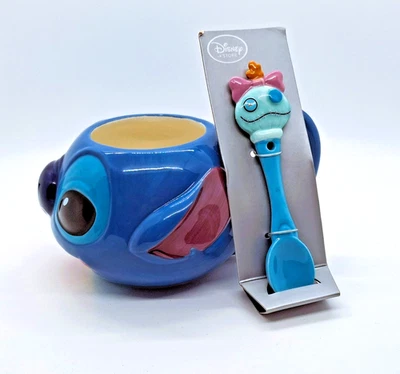 Disney Store Stitch Face Head Mug & Scrump Spoon Set in box - Image 1 of 4