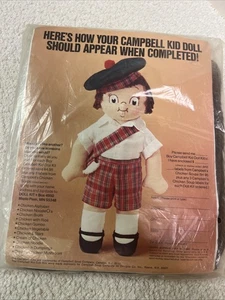 VINTAGE Promo CAMPBELL SUPPE KINDER PUPPE SET JUNGE NOS 1981 Retro komplett Werbung - Bild 1 von 6