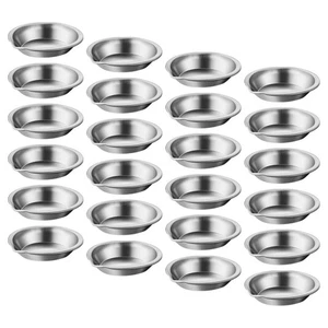  25pcs Makeup Palette: Stainless Steel Hand Palette - Artist Painting Mixing - Picture 1 of 20