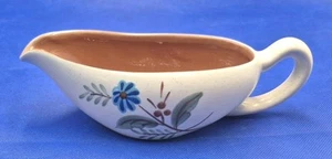 Barco de salsa vintage Stangl Pottery azul margarita salsa 9x4x2,5" - Imagen 1 de 10