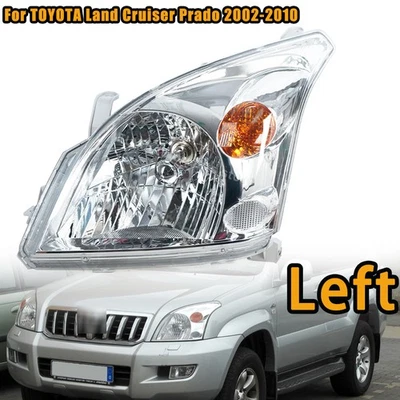 Left Side For TOYOTA Land Cruiser Prado 2002-2010 Front Headlights Lamps - Image 1 of 4