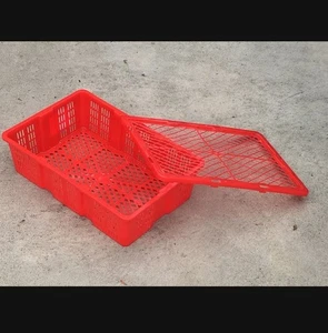 100 ROTE Kunststoff Aufbewahrungskisten Körbe Behälter Behälter 17,25" x 11,5" x 4,5" - Bild 1 von 6