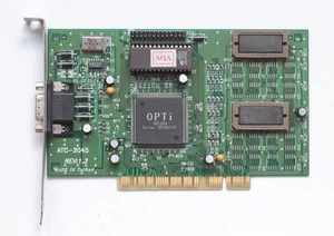 PCI graphics card - OPTi 82C264 - 1995 - TESTED - Picture 1 of 2