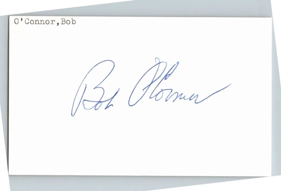 1980's -Bob O'Connor- Signed/Autograph/Auto Index Card San Francisco Giants MLB - Image 1 of 1
