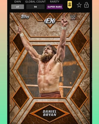 Topps WWE Slam - Daniel Bryan - 94cc 2018 Excellence Super Rare - Image 1 of 2