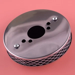 High Airflow Pancake Type Air Filter Fit For SU HS4 Carburettor Silver - Picture 1 of 4