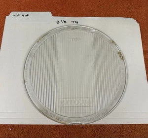 Vintage MONOGRAM Head Light Lamp GLASS LENS Auto Car Old Truck 8-1/8 X 7-1/8 - Picture 1 of 9