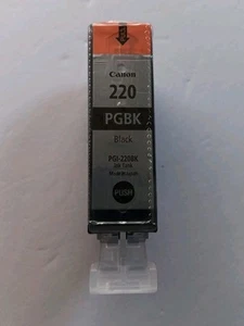 Original Canon 220 Schwarz PGBK PGI-220BK Tintentank Patrone NEU OPEN BOX - Bild 1 von 3
