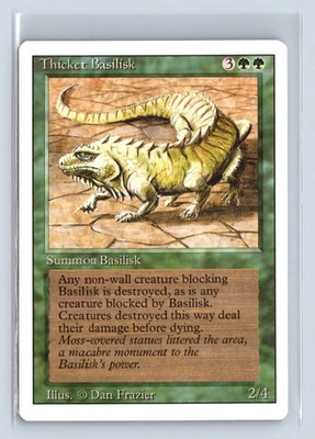 (2x) THICKET BASILISK – MTG Magic the Gathering Card – Revised – Uncommon - Image 1 of 4
