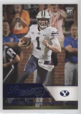 2021 Panini Chronicles Draft Picks Prestige Blue /99 Zach Wilson #82 Rookie RC - Image 1 of 2