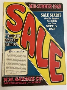 M. W. Savage 1928 Mid-Summer Sale und kompletter Lebensmittelkatalog - Bild 1 von 6