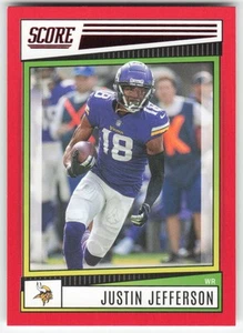 Puntuación 2022 #103 Justin Jefferson Red Minnesota Vikings FB1-261 - Imagen 1 de 2