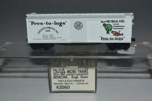 Boxcar scala N Kadee Potlatch Forests 40' porta singola 426 C51914 - Foto 1 di 2