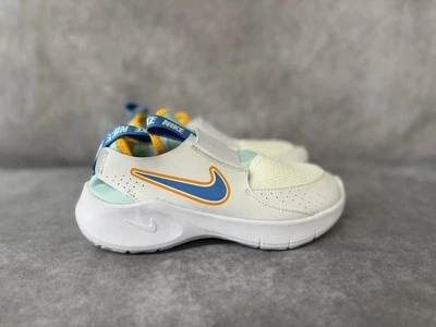 耐克 Flex Runner 3 儿童 1Y 码白色/蓝色懒人跑步鞋 — 第 1/4 张图片