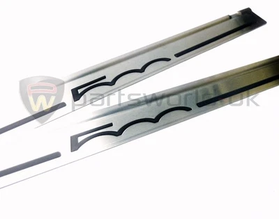 Par de guarnições de aço inoxidável para Fiat/Abarth 500 e 500C Novo Genuíno - Imagem 1 de 2