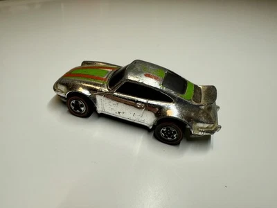 Hot Wheels Redline 1976 Super Chromes P-911 Porsche w/green orange tampo - Image 1 of 4