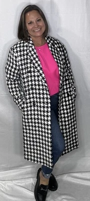 Abrigo Jess Lea Fifth Avenue Houdstooth - Grande Foto 1 de 4