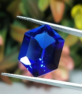 AAA Tanzanite Hexagon 18X13X9.50 MM Modern Fantasy Cut loose Gemstone - Picture 1 of 5