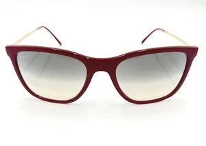 Occhiali da sole Ray Ban rosso lucido ciliegia/chiaro lenti grigio sfumato RB4344 653432 - Foto 1 di 11