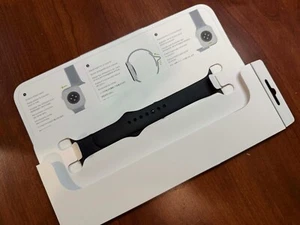 Bracelet sport noir authentique Apple 46 mm M/L pour Apple Watch Series 10 - Photo 1/3