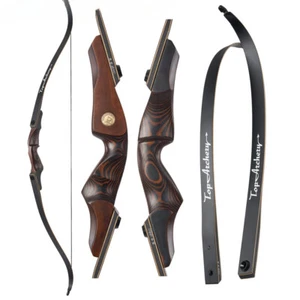 60'' Archery Recurve Bow 30-60lbs Wooden Right-hand Take-down Bow for Archery - Picture 1 of 28