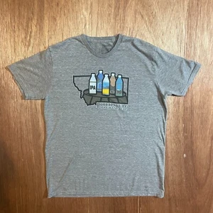 Philipsburg Brewing Company (Montana) Men's Large Gray Short Sleeve T-Shirt - Imagen 1 de 4