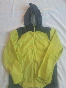 Giacca a vento Columbia unisex adulto leggera con cappuccio zip intera verde lime media - Foto 1 di 4