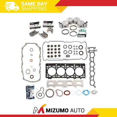 Juego completo de juntas cojinetes de pistones para 01 Dodge Chrysler Plymouth 2.4 Foto 1 de 4