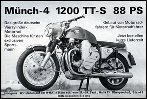 Münch 4 1200 TTS originale Werbung aus  1970 - Picture 1 of 1