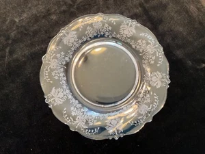 Heisey Orchid 8" Salad Plate Waverley Etched Glass - Picture 1 of 2