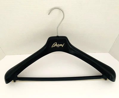 Brioni Italian Roma Designer Black Heavy Plastic Suit Coat Jacket Pant Hanger - Image 1 of 4