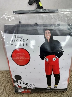 NUEVO Disfraz de Mickey Mouse Disney para Adulto TALLA PEQUEÑA/MEDIANA Se adapta hasta 42 Colas Foto 1 de 4