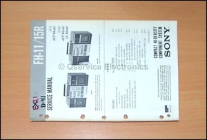 Sony FH-11 FH-15R Vintage Hi-Fi Original Impreso Manual de Servicio con Diagramas - Imagen 1 de 1