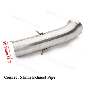 Exhaust Muffler Mid Pipe Modified Link Tube For Duke 125 250 390 RC390 2017-2020 - Picture 1 of 7