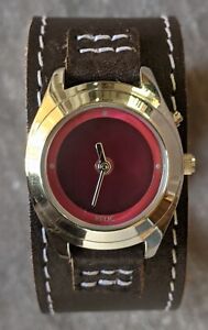 Relic ZR55237 Women's Analog Watch Digital Display Cuff Band Great Condition!