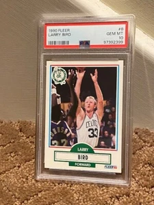 1990 Fleer Larry Bird #8 PSA 10 Celtics CARD NEW CASE - Picture 1 of 1