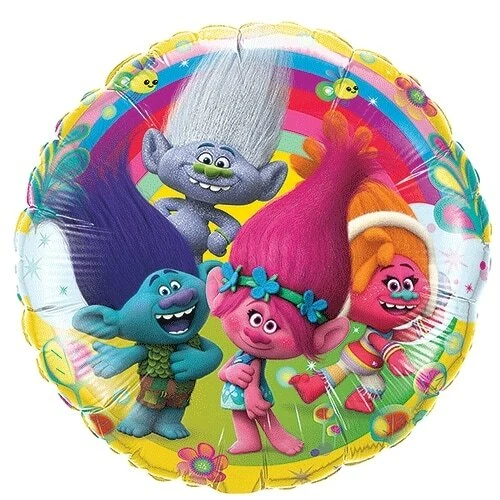 Globo Cumpleaños Trolls 18 Pulgadas Lámina Fiesta Niños Nuevo Envío Gratis  Foto 1 de 1