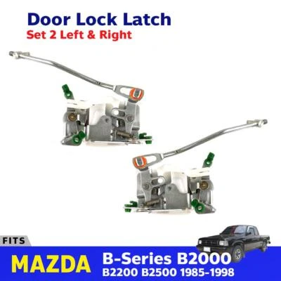 Door Lock Latch Fits Mazda B-Series B2000 B2200 B2600 2D Pickup 1985-98 Pair L+R Foto 1 de 4