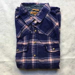 Jachs Girlfriend Long Sleeve Comfort Stretch Flannel Shirt, Women's XS (Blue) - Picture 1 of 11