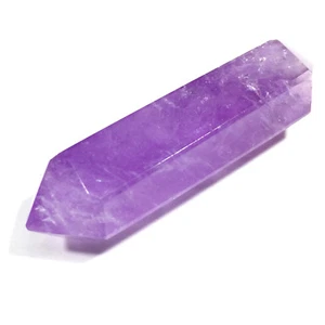 Double Terminated Amethyst Point Uruguay Amethyst Semi Precious GemStone Crystal - Picture 1 of 12