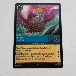Alice 161/204 Disney Lorcana Azurite Sea Super Rare Cold Foil Card NM - Bild 1 von 2