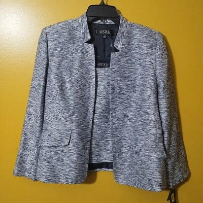 NWT Kasper Woven Silk Blend Blazer and Tank Set Size 10P Classic Business - Image 1 of 4