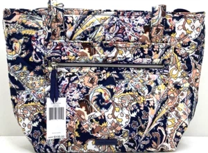 Vera Bradley Tangier Paisley Performance Twill Tote Shoulder Bag Purse NWT - Picture 1 of 3