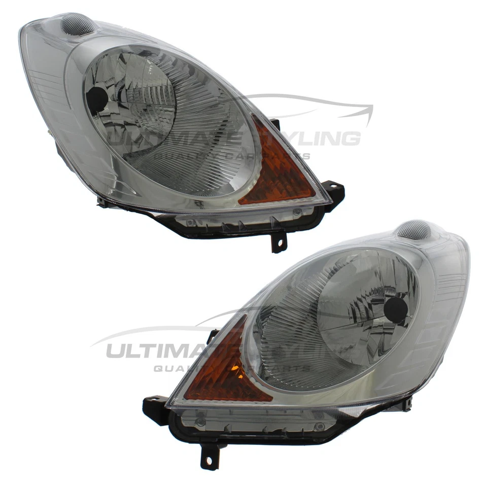 Faros para Nissan Note E11 2006-2009 faros interiores cromados izquierda y derecha Foto 1 de 4