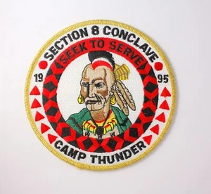 1995 SR8 OA Conclave Patch Camp Thunder - Ini-To Lodge Host Flint River Council - Picture 1 of 1